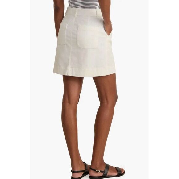 Vineyard Vines Corduroy Skirt Button Front “marshmallow”  Sz L Mini New! $128 - Picture 2 of 7